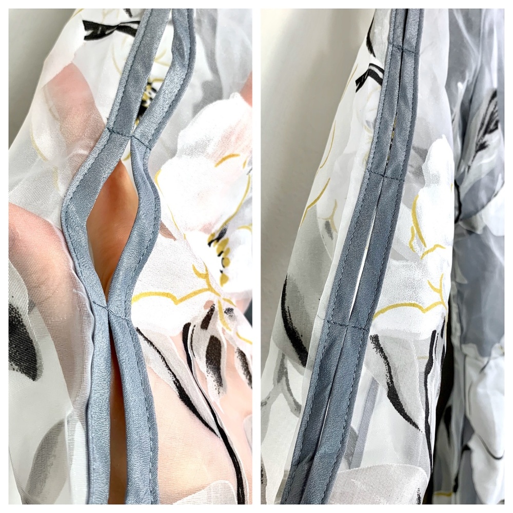 Grey & White Floral Dress - Picture 3 of 7